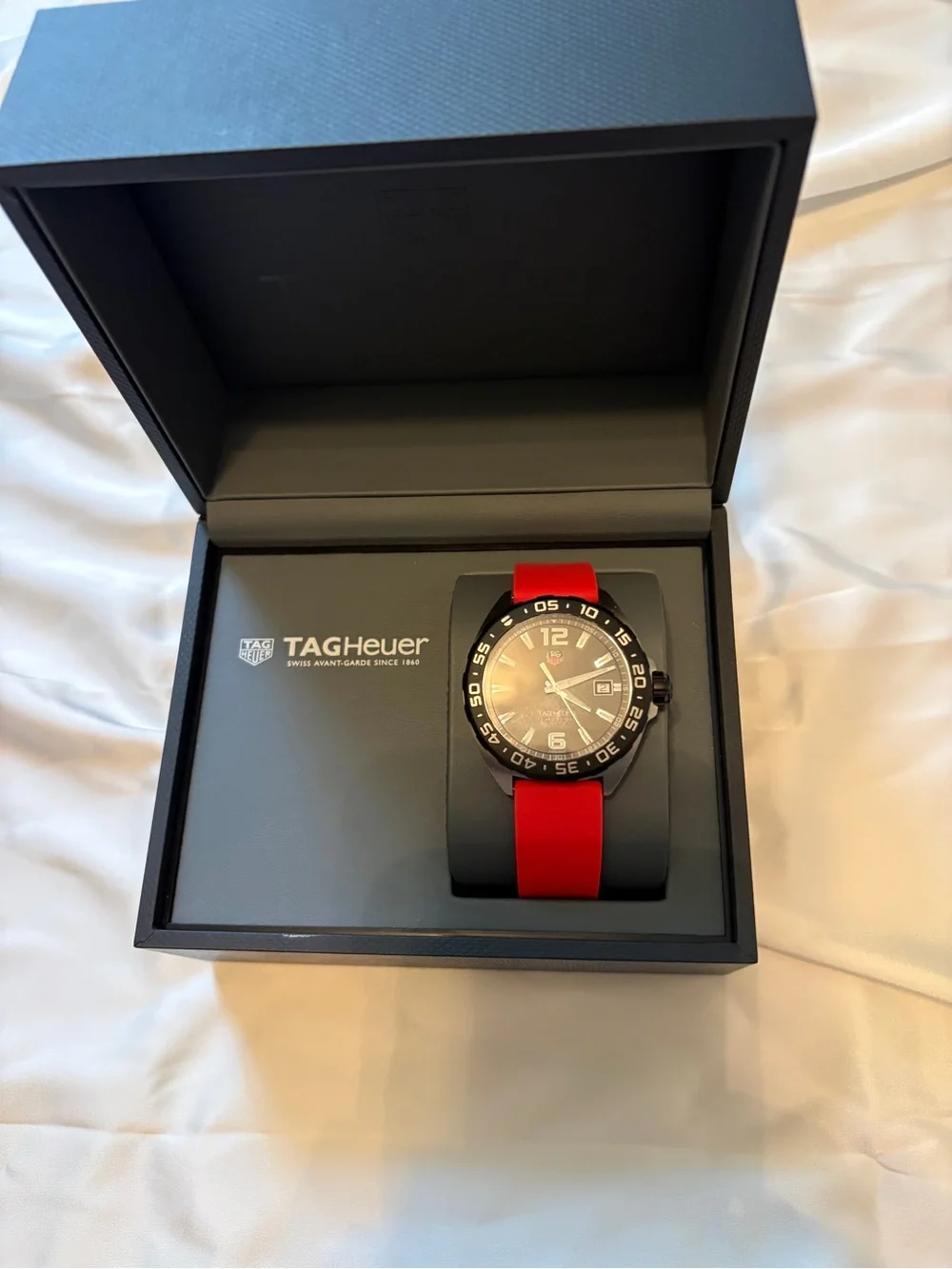 TAG Heuer Black Men's Sport Watch with Date Window